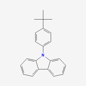 molecular formula C22H21N B1286998 9-(4-tert-Butylphenyl)carbazole CAS No. 57103-13-6