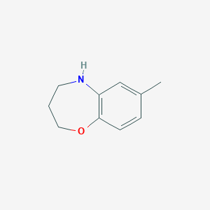 molecular formula C10H13NO B1287003 7-Methyl-2,3,4,5-tetrahydro-1,5-benzoxazepine CAS No. 1267419-75-9