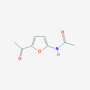 molecular formula C8H9NO3 B12870122 N-(5-acetylfuran-2-yl)acetamide 