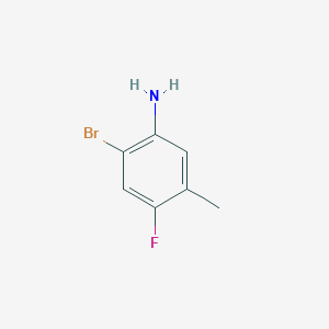 molecular formula C7H7BrFN B1287016 2-Bromo-4-fluoro-5-methylaniline CAS No. 1065076-39-2