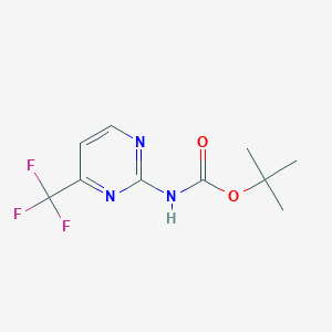 molecular formula C10H12F3N3O2 B12870266 tert-Butyl (4-(trifluoromethyl)pyrimidin-2-yl)carbamate 
