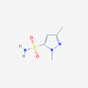 molecular formula C5H9N3O2S B12870280 1,3-Dimethyl-1H-pyrazole-5-sulfonamide 