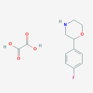 molecular formula C12H14FNO5 B1287042 2-(4-Fluorophenyl)morpholine oxalate CAS No. 1198416-85-1