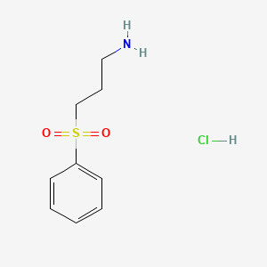 molecular formula C9H14ClNO2S B1287049 3-Benzenesulfonylpropylamine hydrochloride CAS No. 98510-51-1