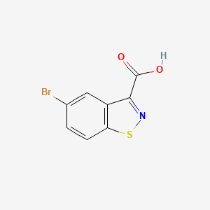 molecular formula C8H4BrNO2S B1287050 5-Bromobenzo[d]isothiazole-3-carboxylic acid CAS No. 677304-78-8