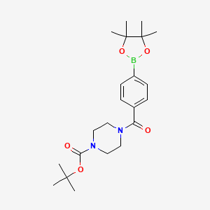 tert-Butyl 4-(4-(4,4,5,5-tetramethyl-1,3,2-dioxaborolan-2-yl)benzoyl)piperazine-1-carboxylate