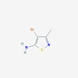molecular formula C4H5BrN2S B1287052 4-Bromo-3-methyl-isothiazol-5-ylamine CAS No. 85508-99-2