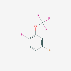 molecular formula C7H3BrF4O B1287056 4-Bromo-1-fluoro-2-(trifluoromethoxy)benzene CAS No. 886496-45-3