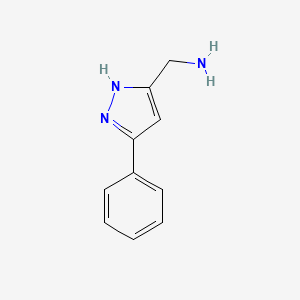 (5-phenyl-1H-pyrazol-3-yl)methanamine