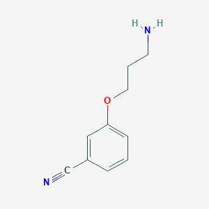 molecular formula C10H12N2O B1287089 3-(3-Aminopropoxy)benzonitrile CAS No. 785760-03-4