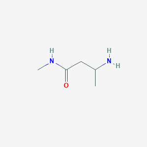 molecular formula C5H12N2O B1287095 3-Amino-N-methylbutanamide CAS No. 54758-64-4