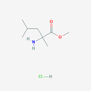 molecular formula C8H18ClNO2 B12870961 Methyl 2-amino-2,4-dimethylpentanoate hydrochloride 