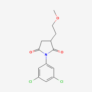 molecular formula C13H13Cl2NO3 B12871091 1-(3,5-Dichlorophenyl)-3-(2-methoxyethyl)pyrrolidine-2,5-dione CAS No. 88067-05-4