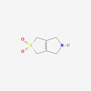molecular formula C6H9NO2S B12871114 3,4,5,6-Tetrahydro-1H-thieno[3,4-c]pyrrole 2,2-dioxide 
