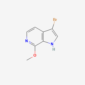 molecular formula C8H7BrN2O B1287114 3-Bromo-7-methoxy-1H-pyrrolo[2,3-c]pyridine CAS No. 352434-16-3
