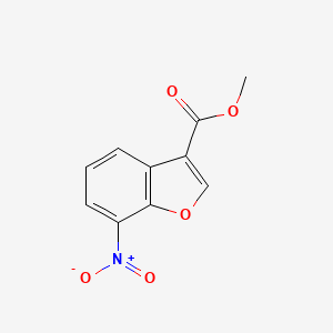 molecular formula C10H7NO5 B12871148 Methyl 7-nitrobenzofuran-3-carboxylate 
