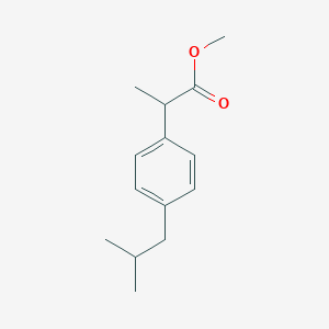 molecular formula C14H20O2 B128712 Methyl 2-(4-isobutylphenyl)propanoate CAS No. 61566-34-5