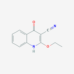 molecular formula C12H10N2O2 B128713 2-Ethoxy-4-oxo-1,4-dihydroquinoline-3-carbonitrile CAS No. 154014-47-8