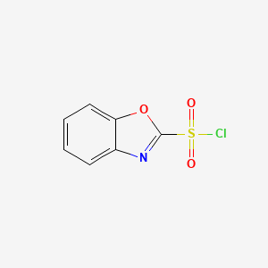 molecular formula C7H4ClNO3S B12871318 Benzo[d]oxazole-2-sulfonyl chloride 