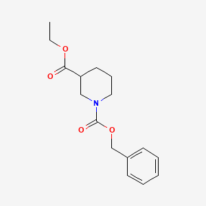 molecular formula C16H21NO4 B1287136 1-Benzyl 3-ethyl piperidine-1,3-dicarboxylate CAS No. 310454-53-6