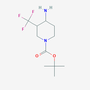 Tert-butyl 4-amino-3-(trifluoromethyl)piperidine-1-carboxylate