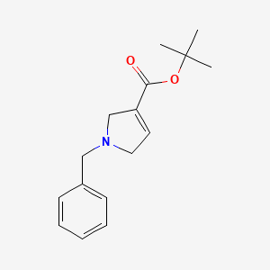 molecular formula C16H21NO2 B12871505 tert-Butyl 1-benzyl-2,5-dihydro-1H-pyrrole-3-carboxylate 