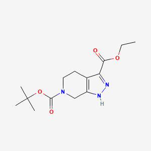 6-tert-Butyl 3-ethyl 4,5-dihydro-1H-pyrazolo[3,4-c]pyridine-3,6(7H)-dicarboxylate