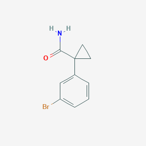 molecular formula C10H10BrNO B1287155 1-(3-Bromophenyl)cyclopropane-1-carboxamide CAS No. 597563-13-8