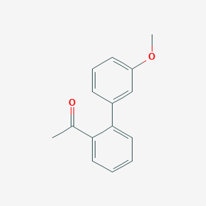molecular formula C15H14O2 B12871630 1-(3'-Methoxy[1,1'-biphenyl]-2-yl)ethanone 