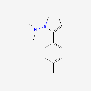 molecular formula C13H16N2 B12871682 N,N-Dimethyl-2-(4-methylphenyl)-1H-pyrrol-1-amine CAS No. 62506-84-7