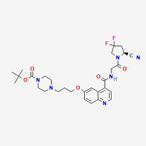 molecular formula C29H36F2N6O5 B12871783 3BP-3580 