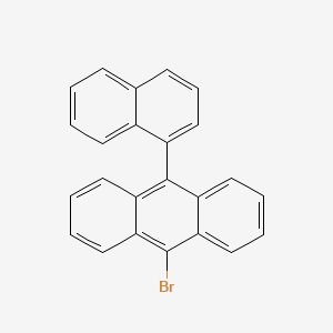 molecular formula C24H15B B1287187 9-Bromo-10-(naphthalen-1-yl)anthracene CAS No. 400607-04-7