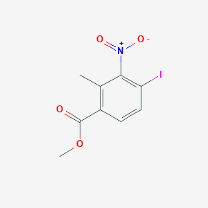 molecular formula C9H8INO4 B12871876 Methyl 4-iodo-2-methyl-3-nitrobenzoate 
