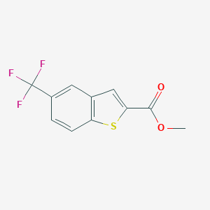 molecular formula C11H7F3O2S B128719 Methyl 5-(trifluoromethyl)-1-benzothiophene-2-carboxylate CAS No. 146137-92-0