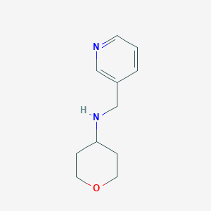 molecular formula C11H16N2O B1287200 Pyridin-3-ylmethyl-(tetrahydro-pyran-4-YL)-amine CAS No. 885277-42-9