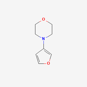 molecular formula C8H11NO2 B12872328 4-(Furan-3-yl)morpholine 