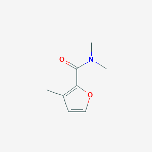 molecular formula C8H11NO2 B12872595 N,N,3-trimethylfuran-2-carboxamide CAS No. 22601-07-6