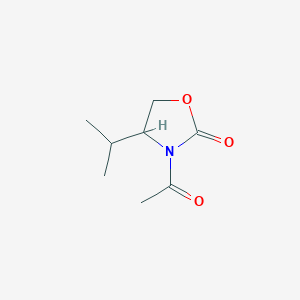 molecular formula C8H13NO3 B12872603 3-Acetyl-4-isopropyloxazolidin-2-one 