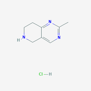 2-Methyl-5,6,7,8-tetrahydropyrido[4,3-d]pyrimidine hydrochloride