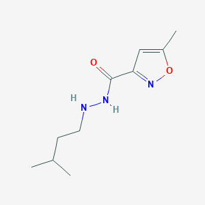 molecular formula C10H17N3O2 B12872995 N'-Isopentyl-5-methylisoxazole-3-carbohydrazide 