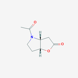 2H-Furo[3,2-b]pyrrol-2-one, 4-acetylhexahydro-, (3aR-cis)-(9CI)