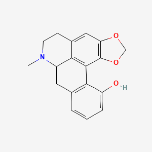 molecular formula C18H17NO3 B12873114 Pukateine, (+/-)- CAS No. 22150-86-3
