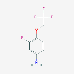B1287314 3-Fluoro-4-(2,2,2-trifluoroethoxy)aniline CAS No. 937598-57-7
