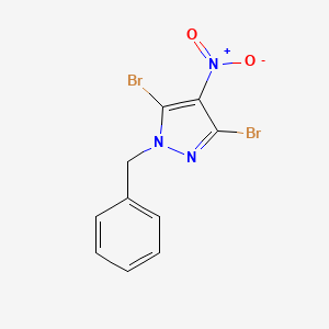 molecular formula C10H7Br2N3O2 B1287324 1-benzyl-3,5-dibromo-4-nitro-1H-pyrazole CAS No. 155601-03-9