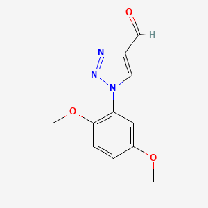 molecular formula C11H11N3O3 B12873327 1-(2,5-dimethoxyphenyl)-1H-1,2,3-triazole-4-carbaldehyde CAS No. 916151-02-5
