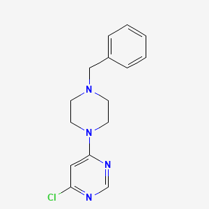 molecular formula C15H17ClN4 B1287343 4-(4-Benzylpiperazin-1-yl)-6-chloropyrimidine CAS No. 188527-14-2