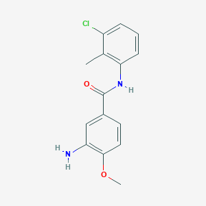 3-Amino-N-(3-chloro-2-methylphenyl)-4-methoxybenzamide