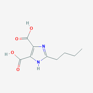 molecular formula C9H12N2O4 B1287349 2-Butyl-1H-imidazole-4,5-dicarboxylic acid CAS No. 71998-99-7