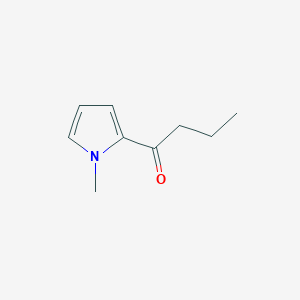molecular formula C9H13NO B12873501 1-(1-Methyl-1H-pyrrol-2-yl)butan-1-one CAS No. 62128-34-1