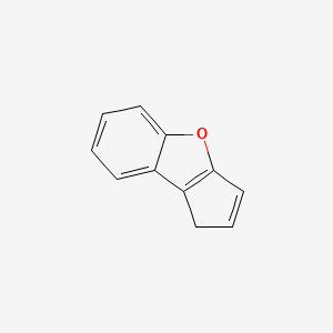 molecular formula C11H8O B12873535 1H-Cyclopenta[b]benzofuran CAS No. 247-09-6